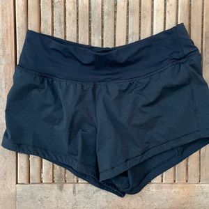 COPY - Lululemon Black shorts w writing